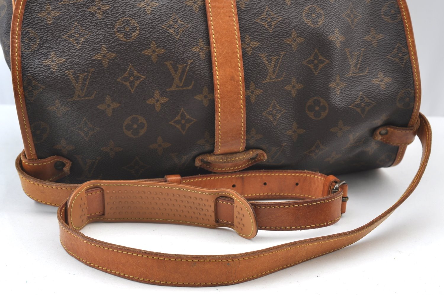 Authentic Louis Vuitton Monogram Saumur 35 Shoulder Cross Bag M42254 LV 4252I