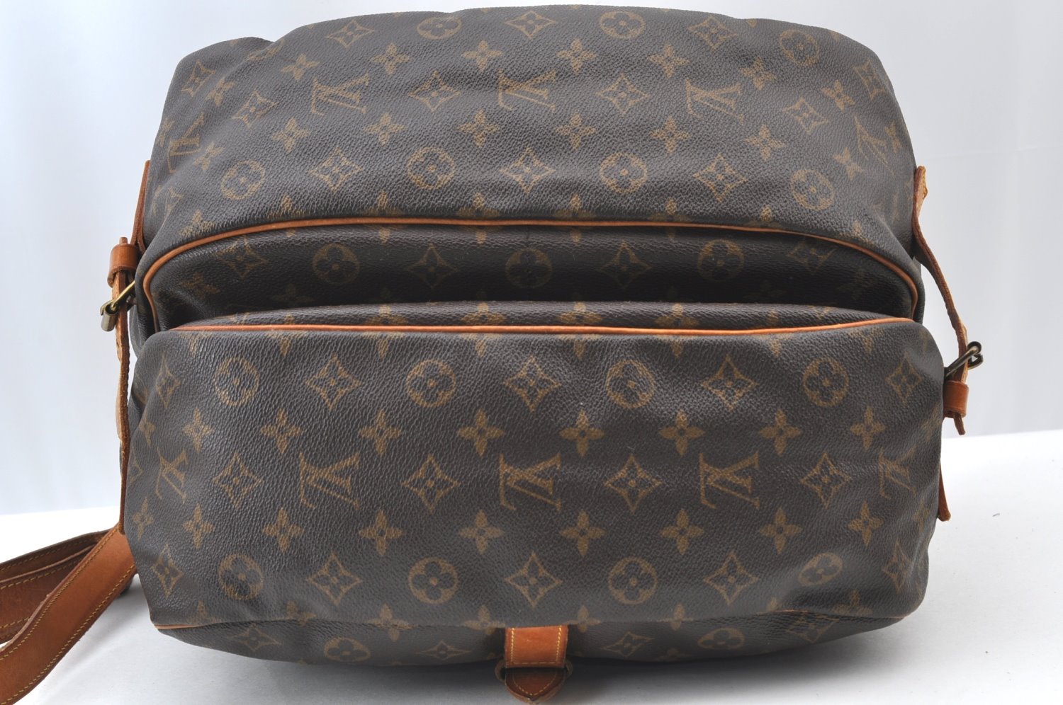 Authentic Louis Vuitton Monogram Saumur 35 Shoulder Cross Bag M42254 LV 4252I