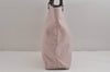 Authentic GUCCI Vintage Shoulder Tote Bag GG Canvas Leather 31243 Pink 4252J