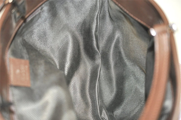 Authentic GUCCI Vintage Shoulder Tote Bag GG Canvas Leather 31243 Pink 4252J