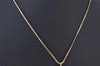 Authentic Christian Dior Gold Tone Chain Pendant Necklace CD 4252K