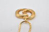 Authentic Christian Dior Gold Tone Chain Pendant Necklace CD 4252K