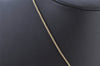 Authentic Christian Dior Gold Tone Chain Rhinestone Pendant Necklace CD 4254K