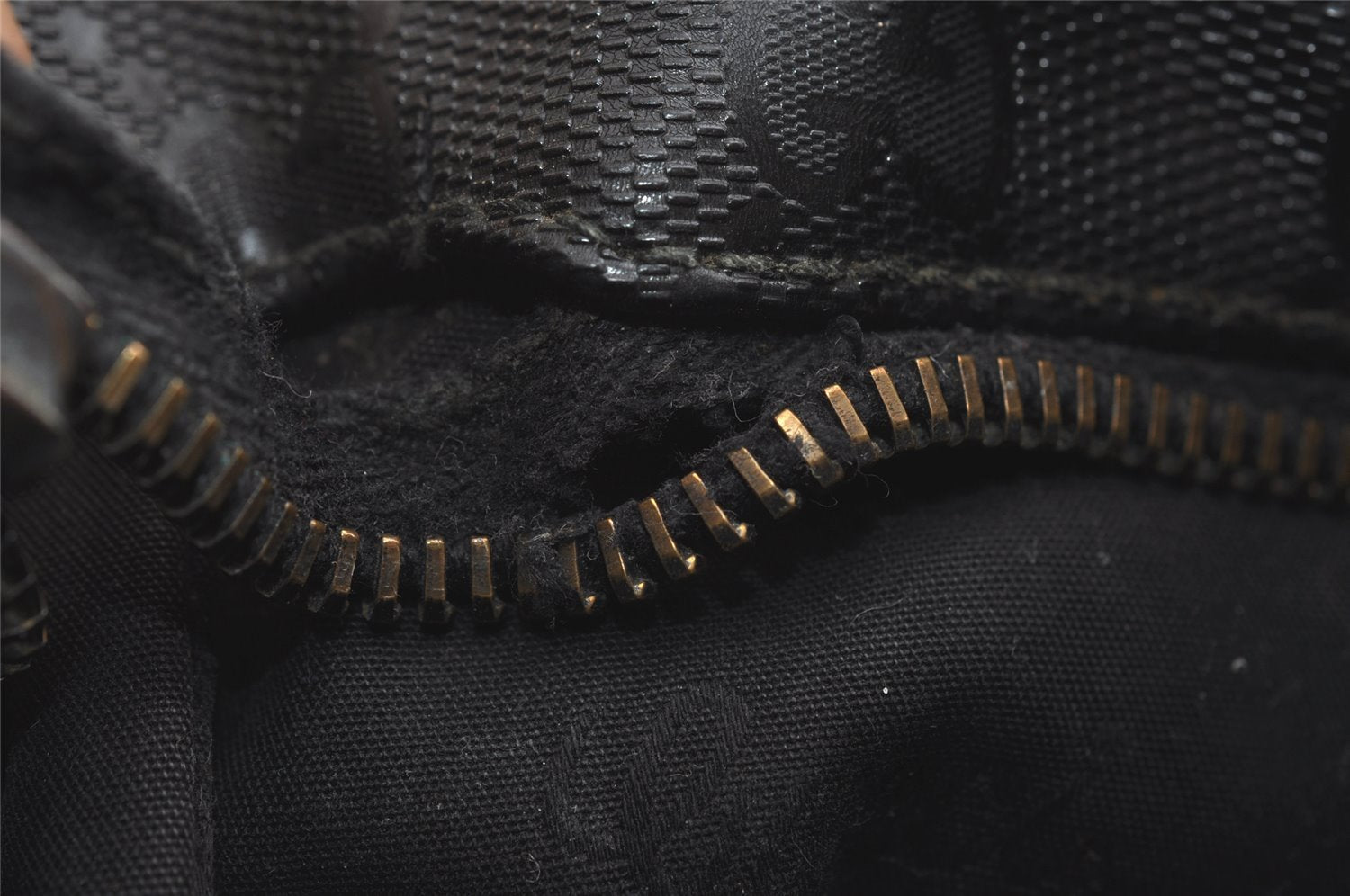 Authentic GUCCI GG Imprime Shoulder Cross Bag GG PVC Leather 201538 Black 4256I