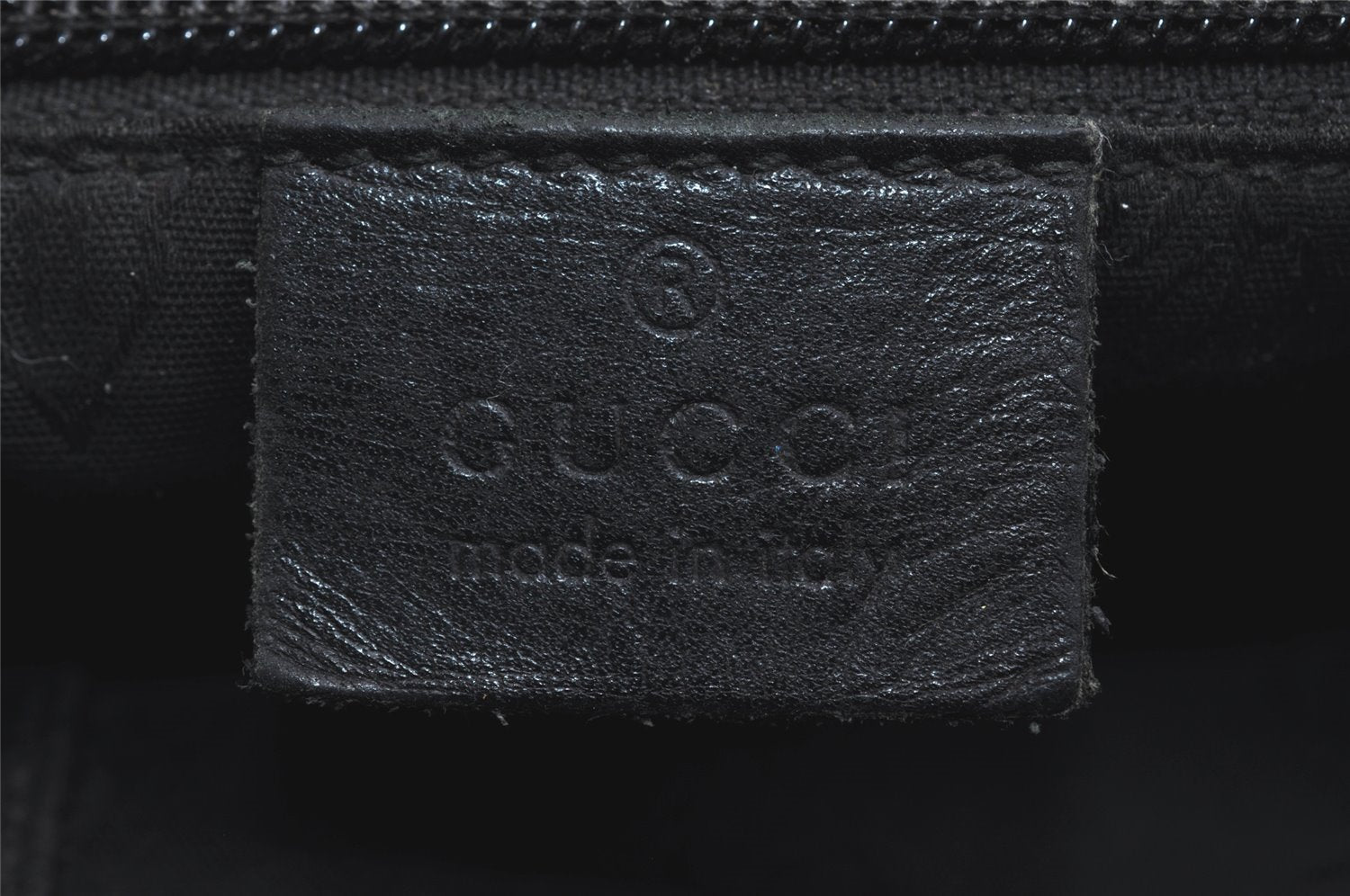 Authentic GUCCI GG Imprime Shoulder Cross Bag GG PVC Leather 201538 Black 4256I