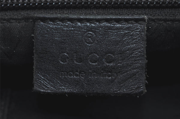 Authentic GUCCI GG Imprime Shoulder Cross Bag GG PVC Leather 201538 Black 4256I