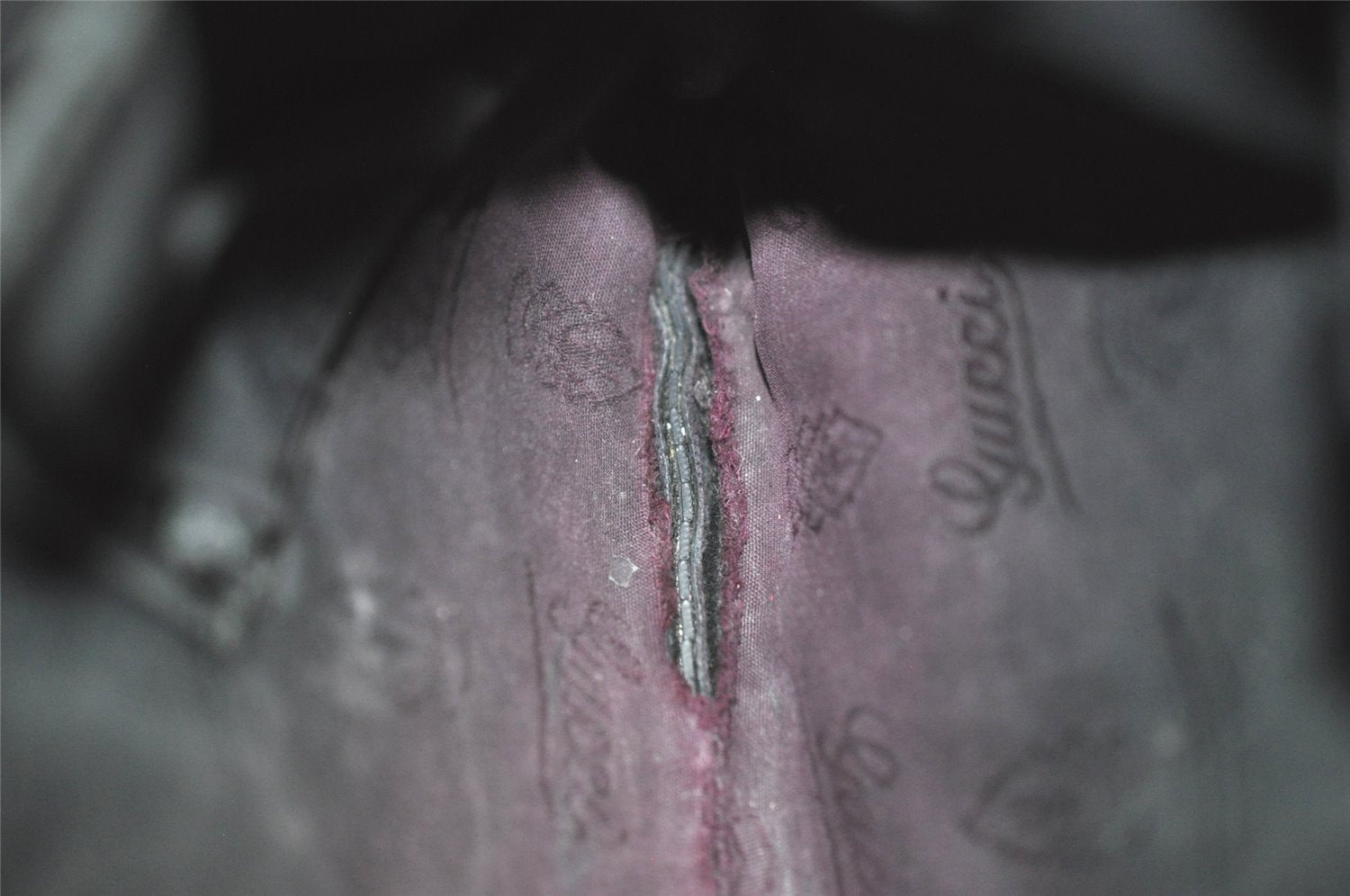 Authentic GUCCI GG Imprime Shoulder Cross Bag GG PVC Leather 201538 Black 4256I