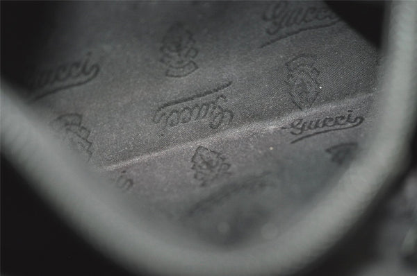 Authentic GUCCI GG Imprime Shoulder Cross Bag GG PVC Leather 201538 Black 4256I