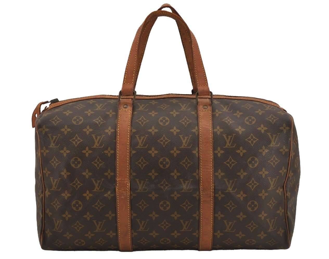 Authentic Louis Vuitton Monogram Sac Souple 45 Hand Boston Bag Old Model 4256J