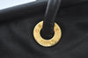 Authentic CELINE Vintage Shoulder Hand Bag Nylon Leather Purse Black 4257I