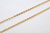 Authentic Christian Dior Gold Tone Chain Rhinestone Pendant Necklace CD 4257K