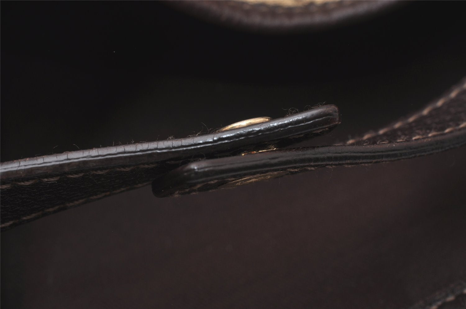 Authentic GUCCI Abbey Shoulder Tote Bag GG Canvas Leather 130736 Brown 4258I