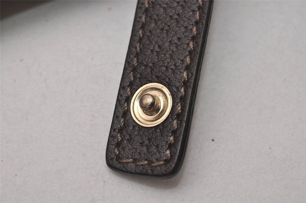 Authentic GUCCI Abbey Shoulder Tote Bag GG Canvas Leather 130736 Brown 4258I