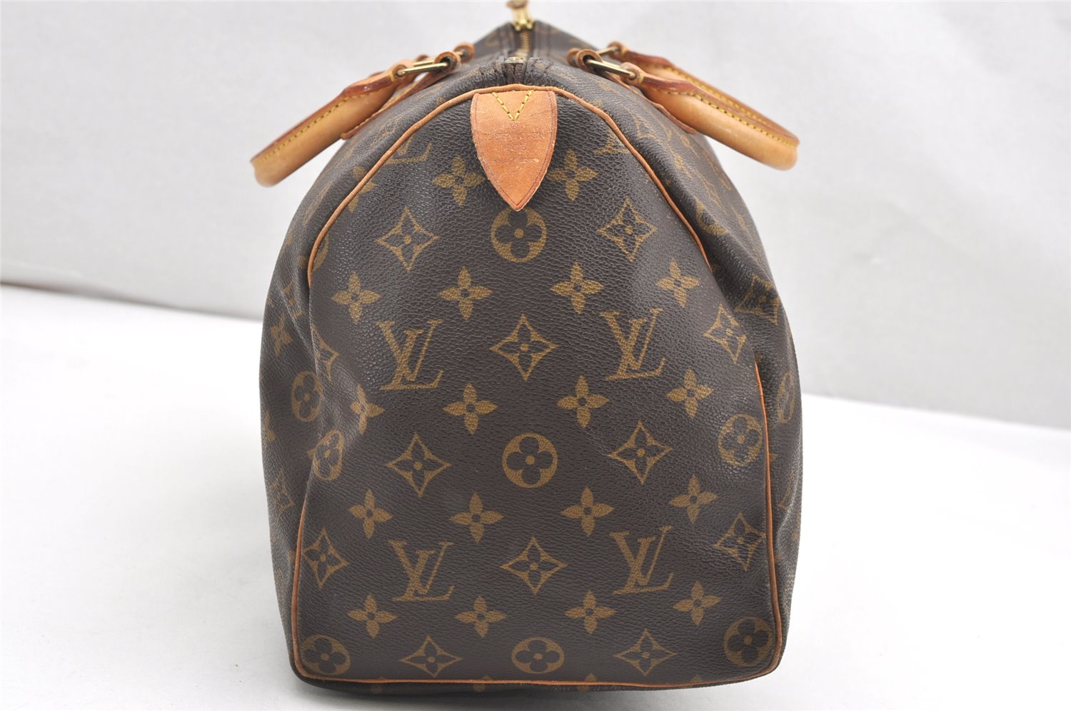 Authentic Louis Vuitton Monogram Speedy 35 Hand Boston Bag M41524 LV 4258K