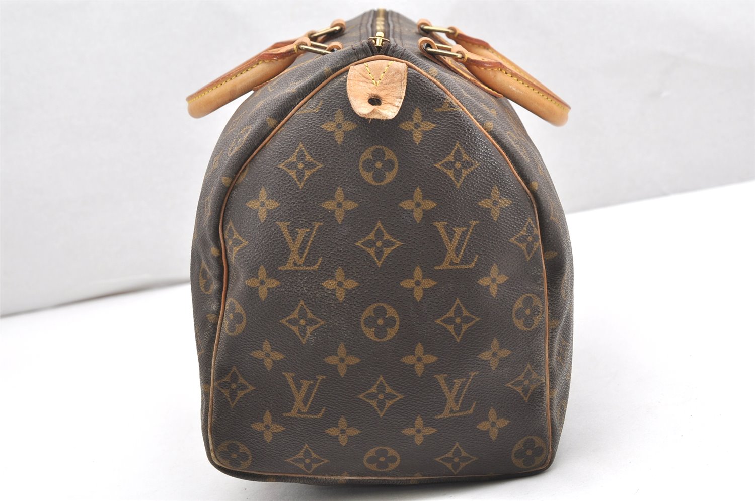 Authentic Louis Vuitton Monogram Speedy 35 Hand Boston Bag M41524 LV 4258K