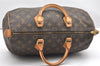 Authentic Louis Vuitton Monogram Speedy 35 Hand Boston Bag M41524 LV 4258K