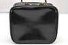Authentic GUCCI Bamboo 2way Hand Shoulder Bag Purse Enamel Black Junk 4259K
