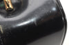 Authentic GUCCI Bamboo 2way Hand Shoulder Bag Purse Enamel Black Junk 4259K