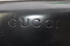 Authentic GUCCI Bamboo 2way Hand Shoulder Bag Purse Enamel Black Junk 4259K