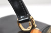 Authentic GUCCI Bamboo 2way Hand Shoulder Bag Purse Enamel Black Junk 4259K