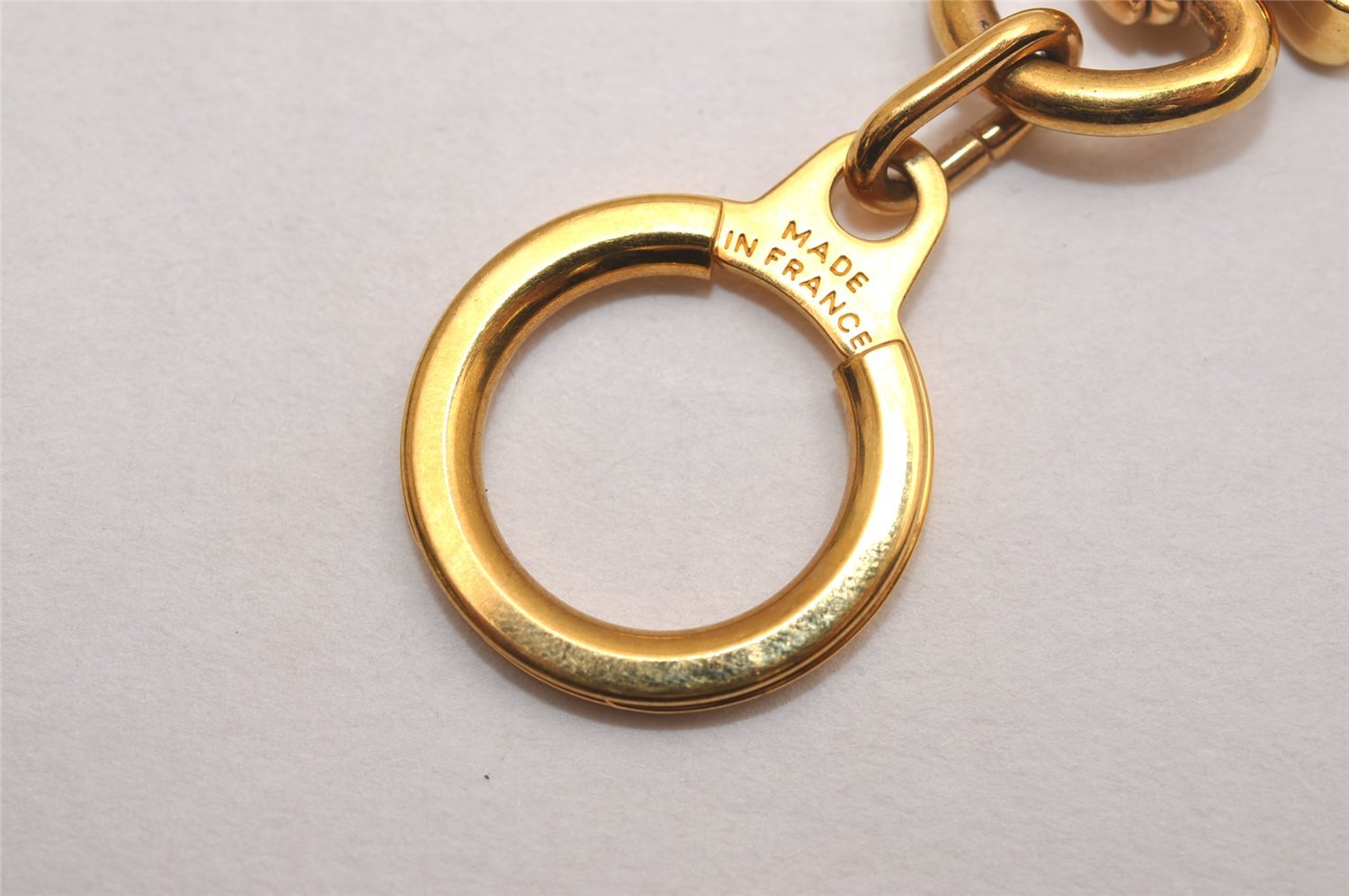 Authentic Louis Vuitton Charm Key Chain Anokre Gold M62698 LV 4260J