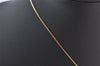 Authentic Christian Dior Gold Tone Rhinestone Chain Pendant Necklace Box 4262K