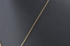 Authentic Christian Dior Gold Tone Rhinestone Chain Pendant Necklace Box 4262K