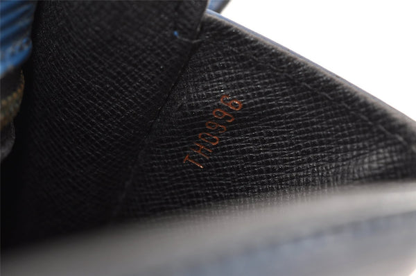 Authentic Louis Vuitton Epi Saint Cloud GM Shoulder Cross Bag M52195 Blue 4263I