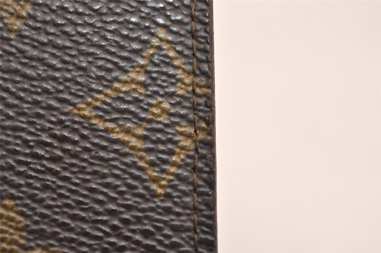 Auth Louis Vuitton Monogram Agenda Horizontal Notebook Cover R20008 LV 4264J