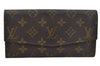 Auth Louis Vuitton Monogram Pochette Porte Monnaie Credit Wallet Old Model 4265J