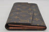 Auth Louis Vuitton Monogram Pochette Porte Monnaie Credit Wallet Old Model 4265J