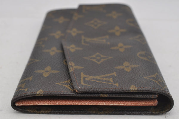 Auth Louis Vuitton Monogram Pochette Porte Monnaie Credit Wallet Old Model 4265J