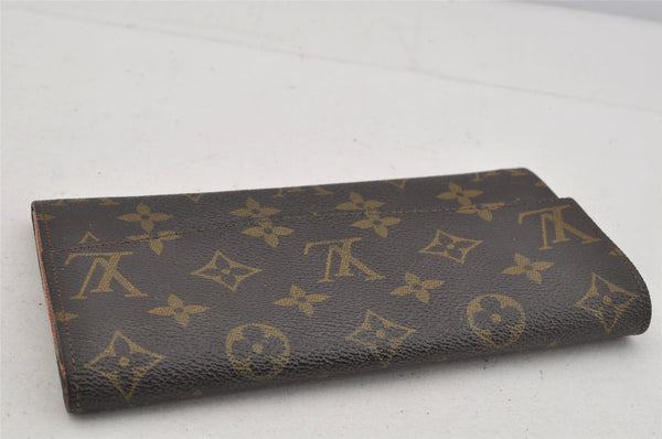 Auth Louis Vuitton Monogram Pochette Porte Monnaie Credit Wallet Old Model 4265J