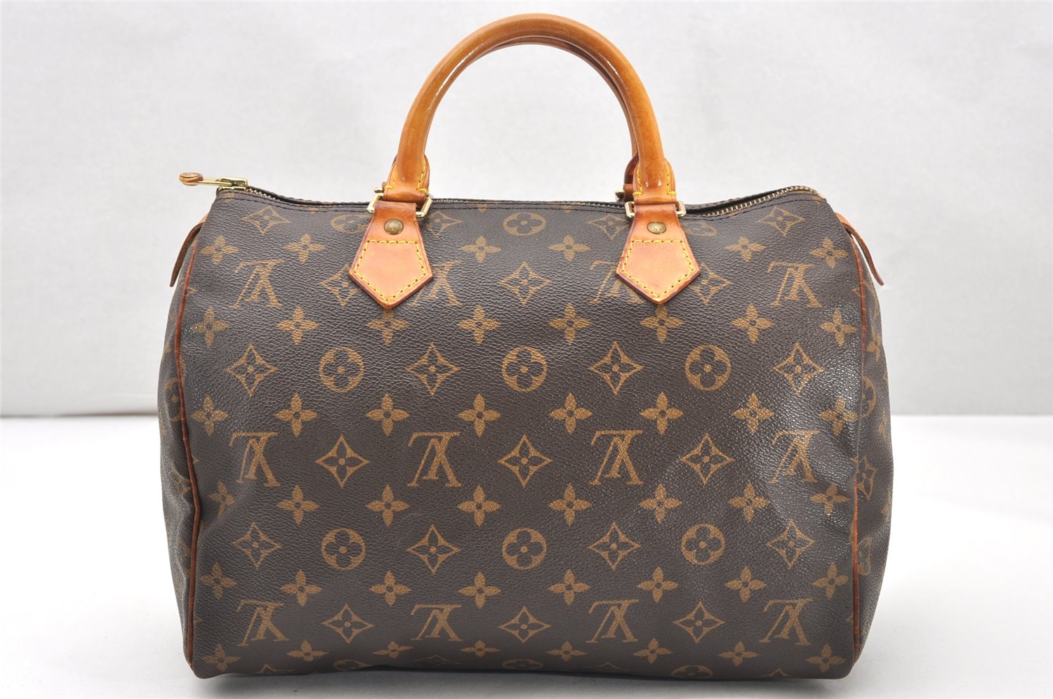 Authentic Louis Vuitton Monogram Speedy 30 Hand Boston Bag M41526 LV 4265K