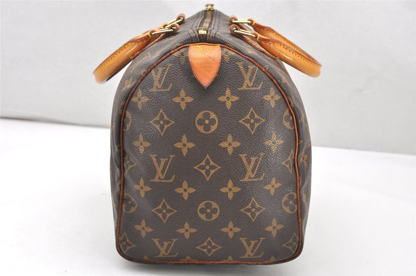 Authentic Louis Vuitton Monogram Speedy 30 Hand Boston Bag M41526 LV 4265K