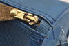 Authentic Louis Vuitton Epi Speedy 25 Hand Boston Bag Blue M43015 LV 4267I