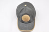 Authentic GUCCI OFF THE GLID Cap GG Nylon Leather Size L 627114 Gray 4267K