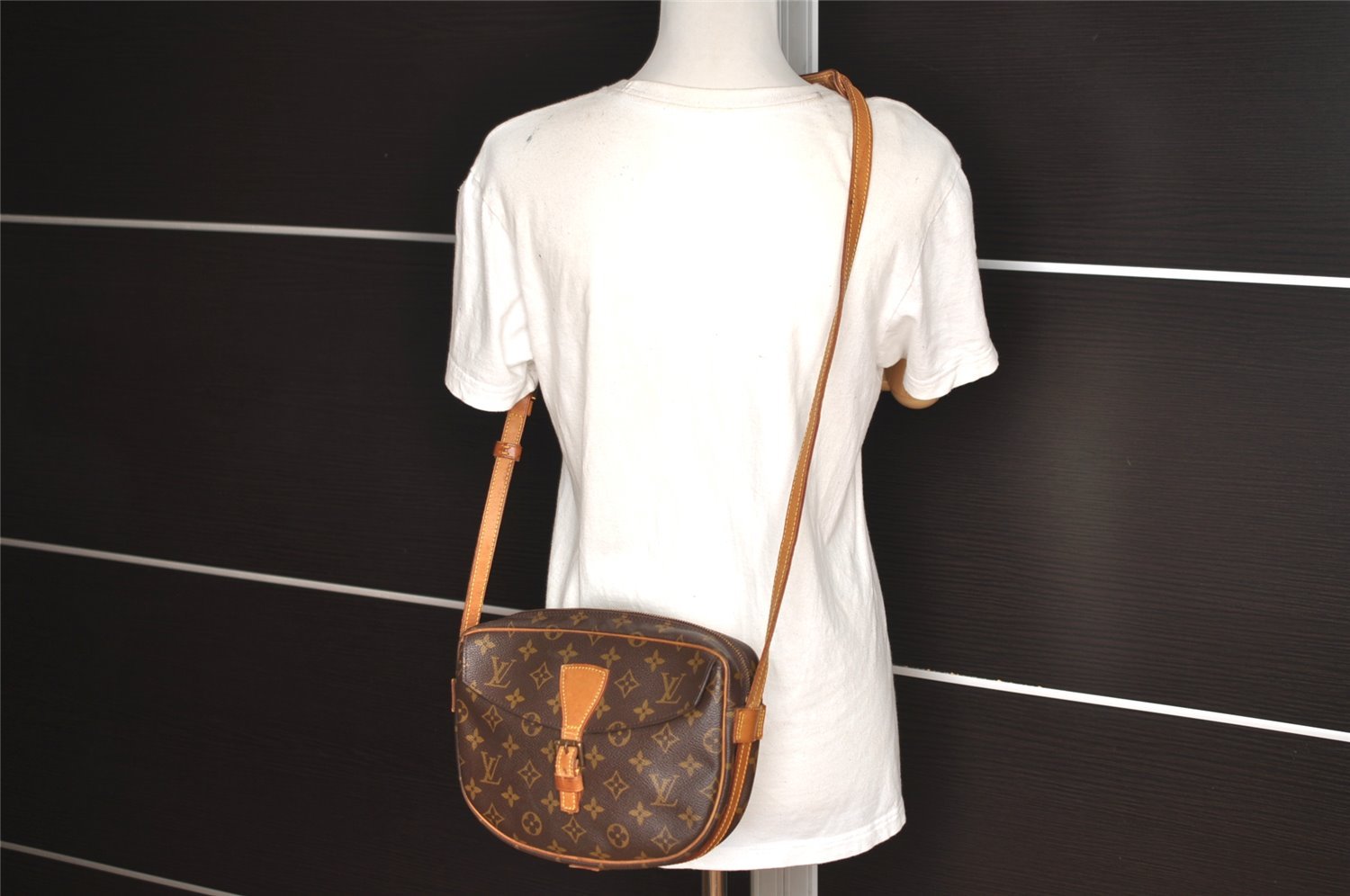 Authentic Louis Vuitton Monogram Jeune Fille MM M51226 Shoulder Cross Bag 4268I