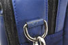 Authentic FENDI Vocabulary Shoulder Cross Body Bag Purse Leather Blue 4268K