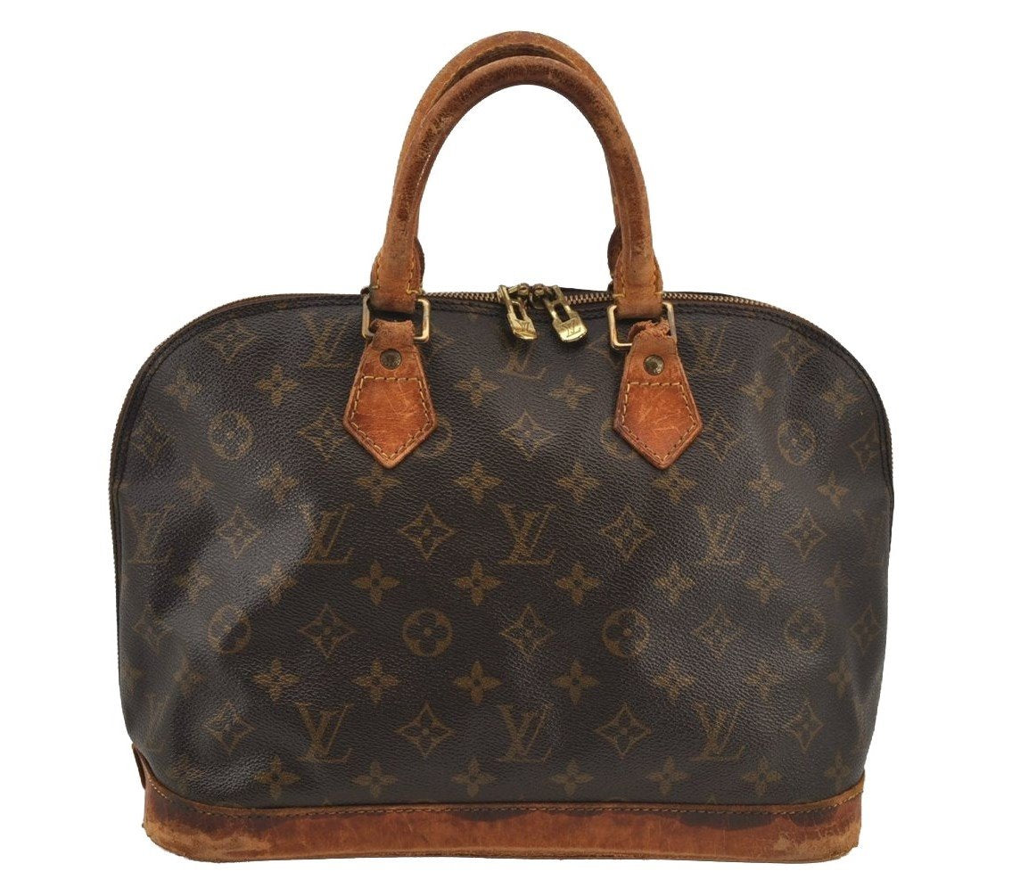 Authentic Louis Vuitton Monogram Alma Hand Bag Purse M51130 LV Junk 4269J