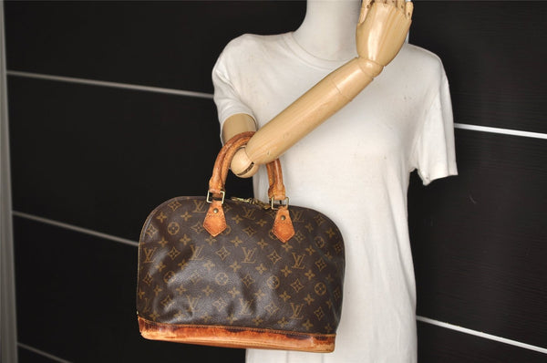 Authentic Louis Vuitton Monogram Alma Hand Bag Purse M51130 LV Junk 4269J