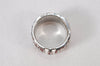 Authentic Christian Dior Trotter No.2 Ring US Size 5 Silver Red 4269K