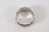 Authentic Christian Dior Trotter No.2 Ring US Size 5 Silver Red 4269K