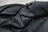 Authentic FENDI Mamma Baguette Shoulder Hand Bag Jersey Leather Black Junk 4272I