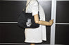 Authentic FENDI Mamma Baguette Shoulder Hand Bag Jersey Leather Black Junk 4272I