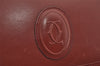 Authentic Cartier Must de Cartier Leather Shoulder Bag Purse Bordeaux Red 4272J