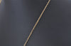 Authentic Christian Dior Gold Tone Chain Pendant Necklace CD Box 4273K