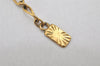 Authentic YVES SAINT LAURENT Rhinestone Necklace Chain Pendant Gold 4275K