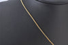 Authentic Christian Dior Gold Tone Chain Pendant Necklace CD 4276K