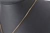 Authentic Christian Dior Gold Tone Chain Pendant Necklace CD 4276K